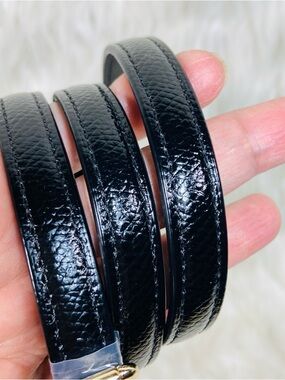 Coach Gold Hardware Black Patent Leather Crossbody Replacement Strap